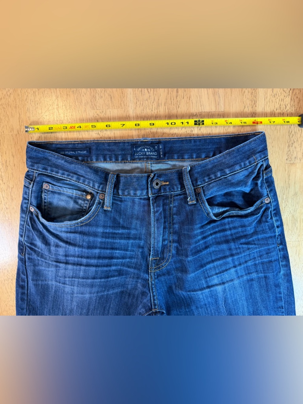 Lucky Brand 221 Original Women Straight Blue Jeans 32X32 - Picture 10 of 12